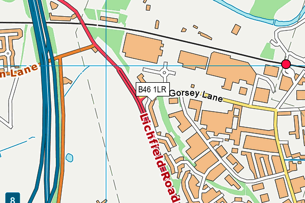 B46 1LR map - OS VectorMap District (Ordnance Survey) B46 1LR map - OS VectorMap District (Ordnance Survey)