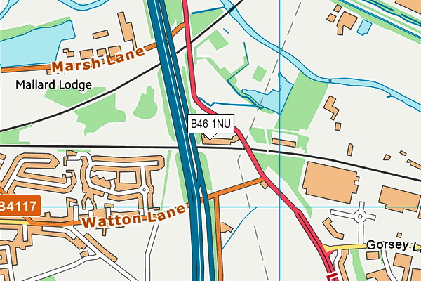 B46 1NU map - OS VectorMap District (Ordnance Survey) B46 1NU map - OS VectorMap District (Ordnance Survey)