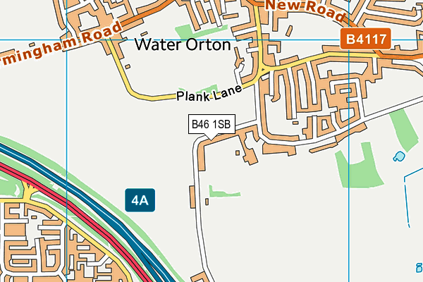 B46 1SB map - OS VectorMap District (Ordnance Survey) B46 1SB map - OS VectorMap District (Ordnance Survey)