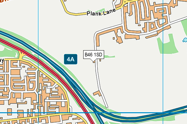 B46 1SD map - OS VectorMap District (Ordnance Survey) B46 1SD map - OS VectorMap District (Ordnance Survey)