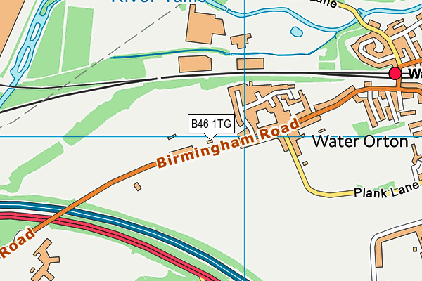 B46 1TG map - OS VectorMap District (Ordnance Survey) B46 1TG map - OS VectorMap District (Ordnance Survey)