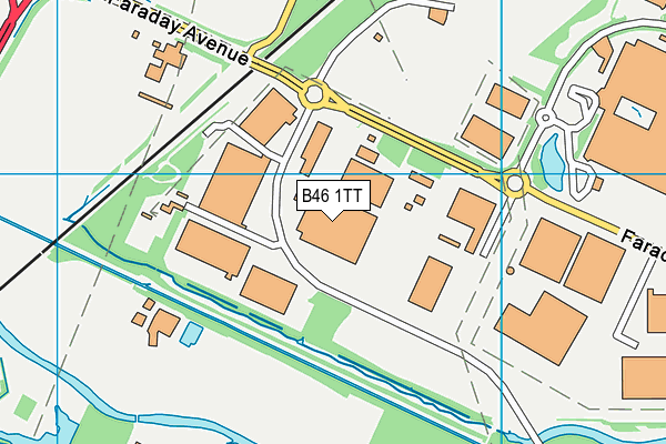 B46 1TT map - OS VectorMap District (Ordnance Survey) B46 1TT map - OS VectorMap District (Ordnance Survey)