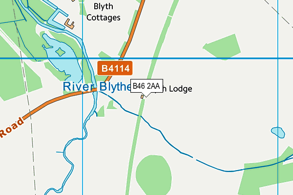 B46 2AA map - OS VectorMap District (Ordnance Survey) B46 2AA map - OS VectorMap District (Ordnance Survey)