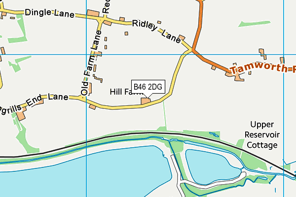 B46 2DG map - OS VectorMap District (Ordnance Survey) B46 2DG map - OS VectorMap District (Ordnance Survey)