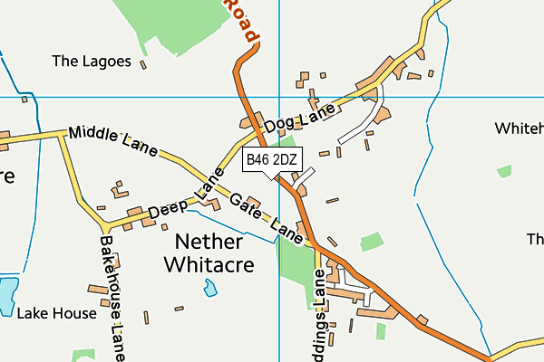 B46 2DZ map - OS VectorMap District (Ordnance Survey) B46 2DZ map - OS VectorMap District (Ordnance Survey)