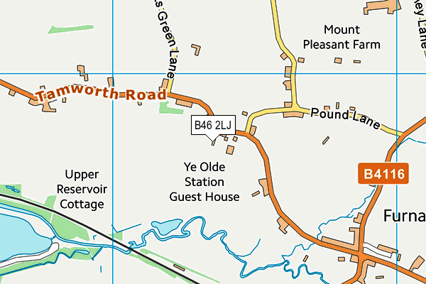 B46 2LJ map - OS VectorMap District (Ordnance Survey) B46 2LJ map - OS VectorMap District (Ordnance Survey)