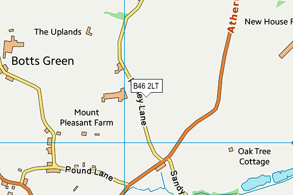 B46 2LT map - OS VectorMap District (Ordnance Survey) B46 2LT map - OS VectorMap District (Ordnance Survey)