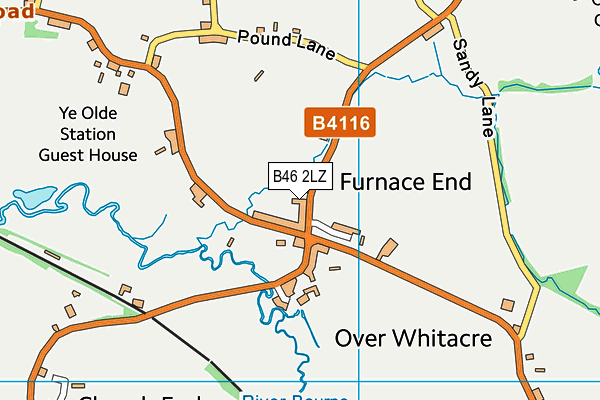 B46 2LZ map - OS VectorMap District (Ordnance Survey) B46 2LZ map - OS VectorMap District (Ordnance Survey)