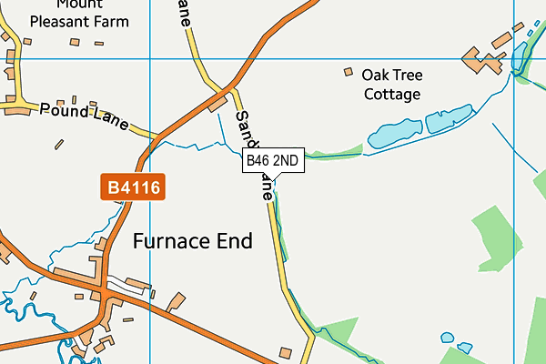 B46 2ND map - OS VectorMap District (Ordnance Survey) B46 2ND map - OS VectorMap District (Ordnance Survey)