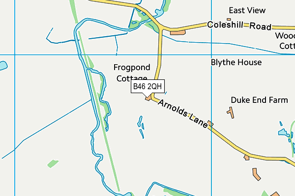 B46 2QH map - OS VectorMap District (Ordnance Survey) B46 2QH map - OS VectorMap District (Ordnance Survey)