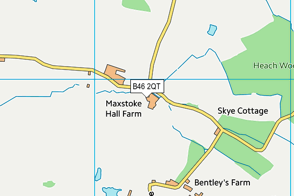 B46 2QT map - OS VectorMap District (Ordnance Survey) B46 2QT map - OS VectorMap District (Ordnance Survey)