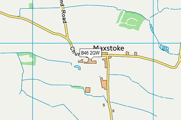 B46 2QW map - OS VectorMap District (Ordnance Survey) B46 2QW map - OS VectorMap District (Ordnance Survey)