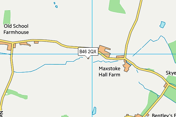 B46 2QX map - OS VectorMap District (Ordnance Survey) B46 2QX map - OS VectorMap District (Ordnance Survey)