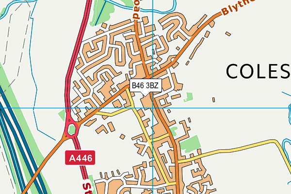 B46 3BZ map - OS VectorMap District (Ordnance Survey) B46 3BZ map - OS VectorMap District (Ordnance Survey)