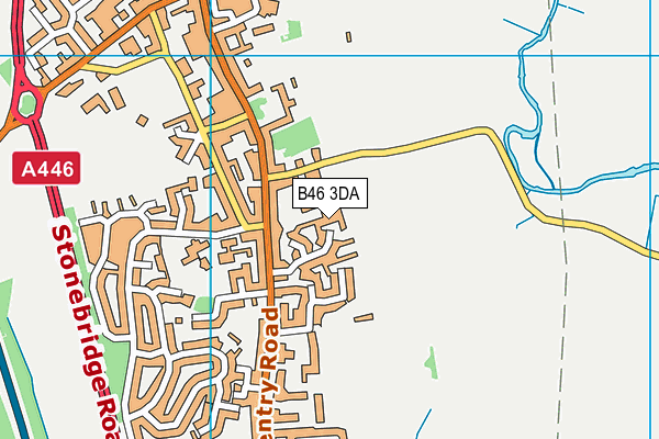 B46 3DA map - OS VectorMap District (Ordnance Survey) B46 3DA map - OS VectorMap District (Ordnance Survey)