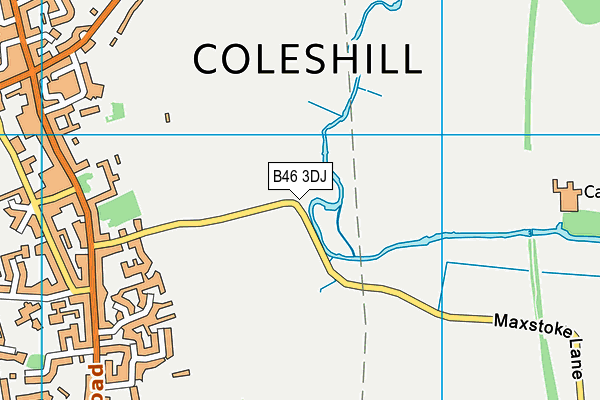 B46 3DJ map - OS VectorMap District (Ordnance Survey) B46 3DJ map - OS VectorMap District (Ordnance Survey)
