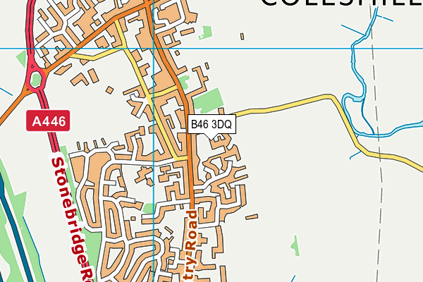 B46 3DQ map - OS VectorMap District (Ordnance Survey) B46 3DQ map - OS VectorMap District (Ordnance Survey)