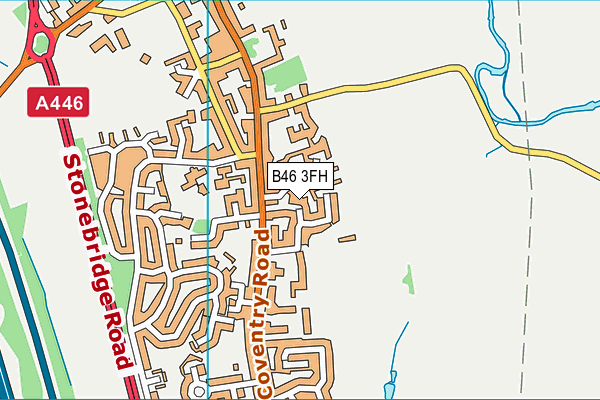B46 3FH map - OS VectorMap District (Ordnance Survey) B46 3FH map - OS VectorMap District (Ordnance Survey)