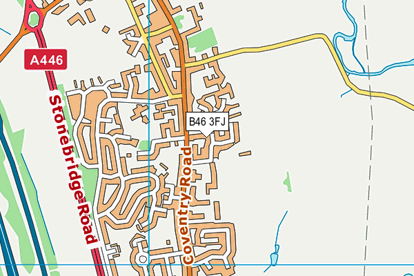 B46 3FJ map - OS VectorMap District (Ordnance Survey) B46 3FJ map - OS VectorMap District (Ordnance Survey)