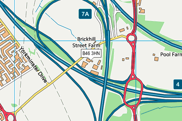 B46 3HN map - OS VectorMap District (Ordnance Survey) B46 3HN map - OS VectorMap District (Ordnance Survey)