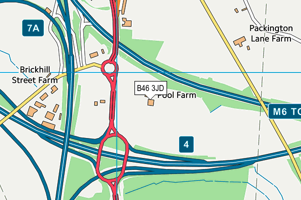 B46 3JD map - OS VectorMap District (Ordnance Survey) B46 3JD map - OS VectorMap District (Ordnance Survey)