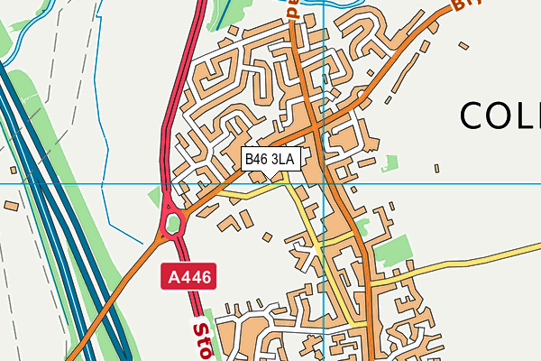B46 3LA map - OS VectorMap District (Ordnance Survey) B46 3LA map - OS VectorMap District (Ordnance Survey)