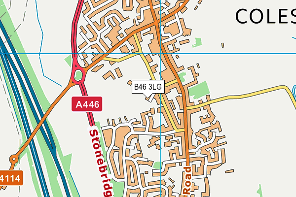 B46 3LG map - OS VectorMap District (Ordnance Survey) B46 3LG map - OS VectorMap District (Ordnance Survey)