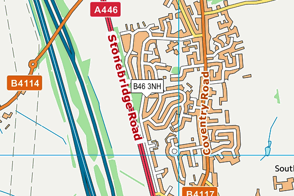 B46 3NH map - OS VectorMap District (Ordnance Survey) B46 3NH map - OS VectorMap District (Ordnance Survey)