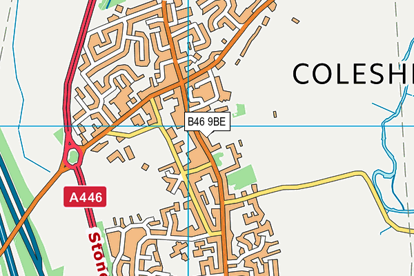 B46 9BE map - OS VectorMap District (Ordnance Survey) B46 9BE map - OS VectorMap District (Ordnance Survey)