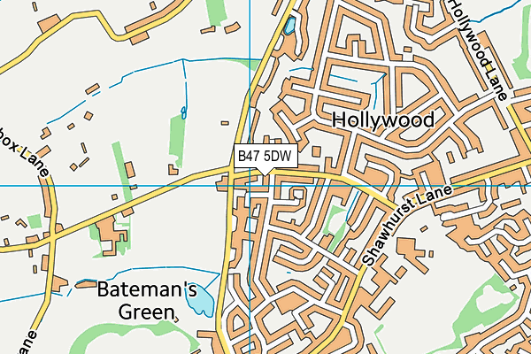 B47 5DW map - OS VectorMap District (Ordnance Survey) B47 5DW map - OS VectorMap District (Ordnance Survey)