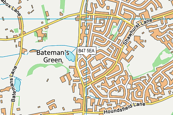 B47 5EA map - OS VectorMap District (Ordnance Survey) B47 5EA map - OS VectorMap District (Ordnance Survey)