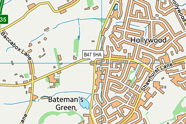 B47 5HA map - OS VectorMap District (Ordnance Survey) B47 5HA map - OS VectorMap District (Ordnance Survey)