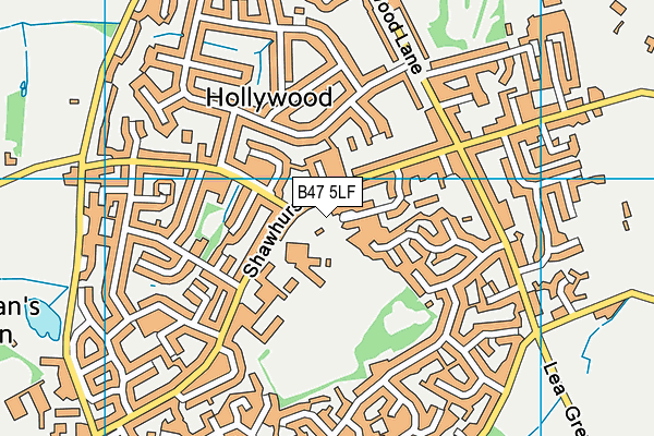 B47 5LF map - OS VectorMap District (Ordnance Survey) B47 5LF map - OS VectorMap District (Ordnance Survey)
