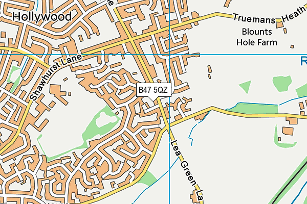 B47 5QZ map - OS VectorMap District (Ordnance Survey) B47 5QZ map - OS VectorMap District (Ordnance Survey)
