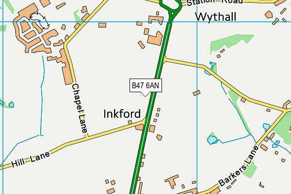 B47 6AN map - OS VectorMap District (Ordnance Survey) B47 6AN map - OS VectorMap District (Ordnance Survey)