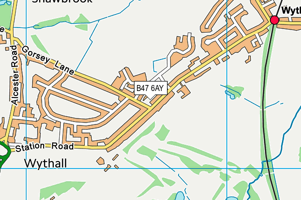 B47 6AY map - OS VectorMap District (Ordnance Survey) B47 6AY map - OS VectorMap District (Ordnance Survey)