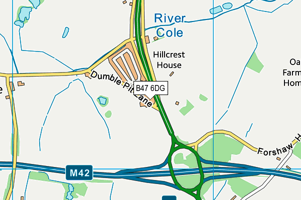 B47 6DG map - OS VectorMap District (Ordnance Survey) B47 6DG map - OS VectorMap District (Ordnance Survey)