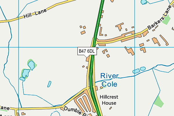 B47 6DL map - OS VectorMap District (Ordnance Survey) B47 6DL map - OS VectorMap District (Ordnance Survey)