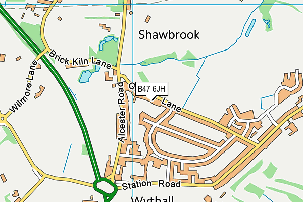 B47 6JH map - OS VectorMap District (Ordnance Survey) B47 6JH map - OS VectorMap District (Ordnance Survey)
