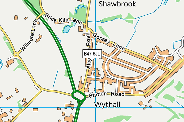 B47 6JL map - OS VectorMap District (Ordnance Survey) B47 6JL map - OS VectorMap District (Ordnance Survey)