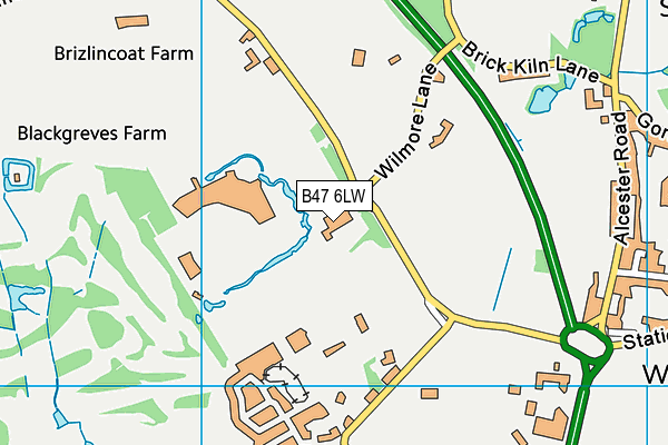 B47 6LW map - OS VectorMap District (Ordnance Survey) B47 6LW map - OS VectorMap District (Ordnance Survey)
