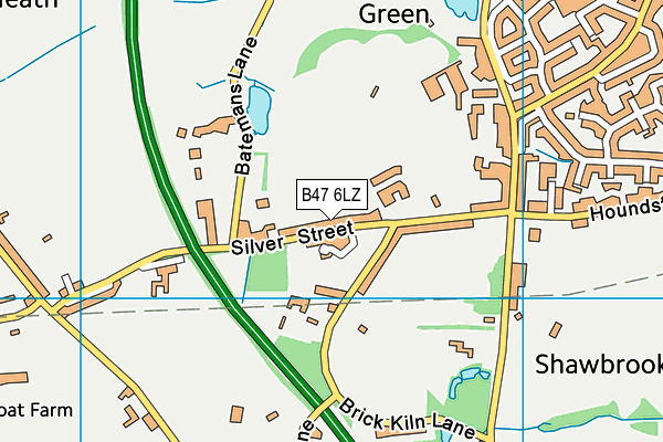 B47 6LZ map - OS VectorMap District (Ordnance Survey) B47 6LZ map - OS VectorMap District (Ordnance Survey)