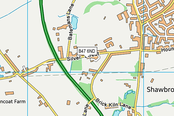 B47 6ND map - OS VectorMap District (Ordnance Survey) B47 6ND map - OS VectorMap District (Ordnance Survey)