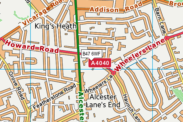 B47 6WF map - OS VectorMap District (Ordnance Survey) B47 6WF map - OS VectorMap District (Ordnance Survey)