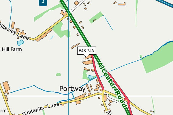 B48 7JA map - OS VectorMap District (Ordnance Survey) B48 7JA map - OS VectorMap District (Ordnance Survey)