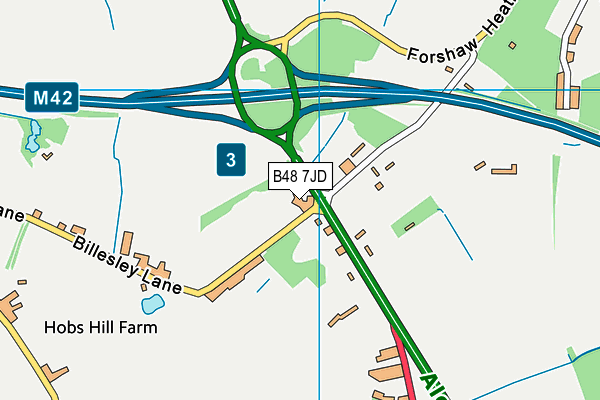 B48 7JD map - OS VectorMap District (Ordnance Survey) B48 7JD map - OS VectorMap District (Ordnance Survey)
