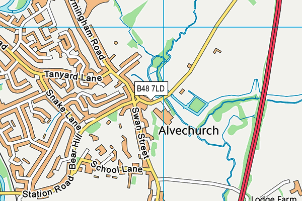B48 7LD map - OS VectorMap District (Ordnance Survey) B48 7LD map - OS VectorMap District (Ordnance Survey)