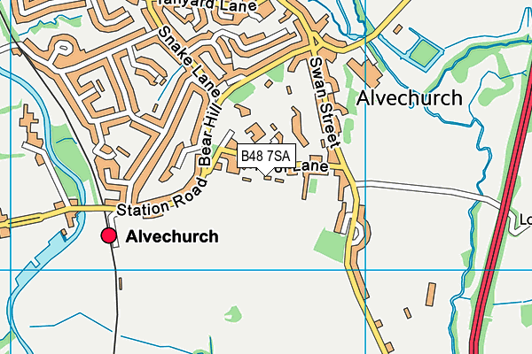 B48 7SA map - OS VectorMap District (Ordnance Survey) B48 7SA map - OS VectorMap District (Ordnance Survey)