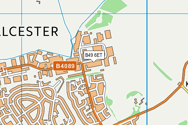 B49 6ET map - OS VectorMap District (Ordnance Survey) B49 6ET map - OS VectorMap District (Ordnance Survey)