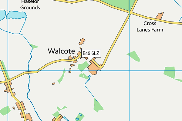 B49 6LZ map - OS VectorMap District (Ordnance Survey)